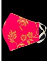 Floral pink Color Brocade Face Mask Floral pink Color Brocade Face Mask